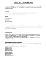 SÉANCE DU 13 NOVEMBRE 2025