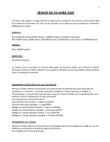 SÉANCE DU 29 Avril 2026